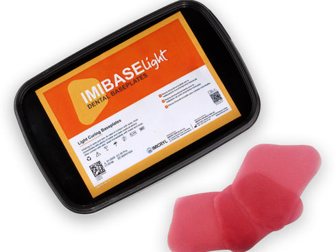 IMIBASE Light Curing Custom Tray Pink 2.00mm Thickness 50 pcs/Box